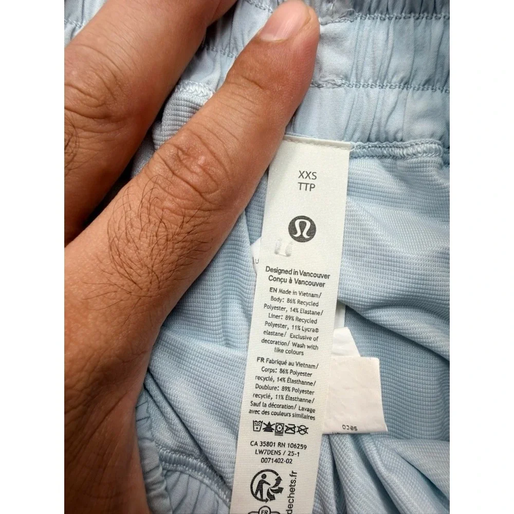 Lululemon Court Rival High Rise Skirt Tall Blue XXS LW7DENS